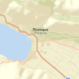 Platariá Street Map