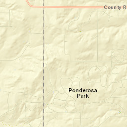 Ponderosa Park Street Map