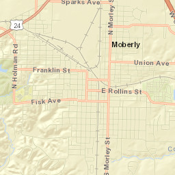 Moberly Street Map