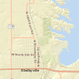 Shelbyville Street Map