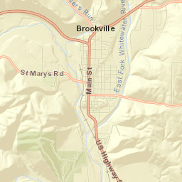 Brookville Street Map