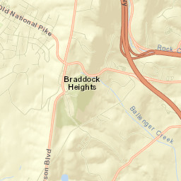 Braddock Heights Street Map