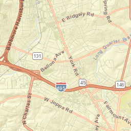 Lutherville Street Map