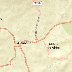 Alcanede Street Map