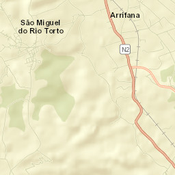 São Miguel de Rio Torto Street Map