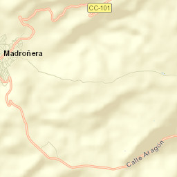 Madroñera Street Map