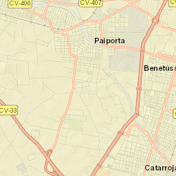 Benetússer Street Map
