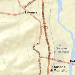 Stazione Montalto-Coretto Street Map