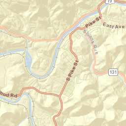 Shinnston Street Map
