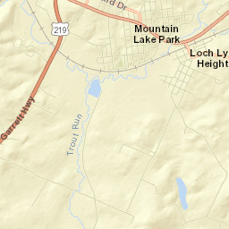 Mountain Lake Park Street Map