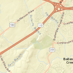 Ballenger Creek Street Map