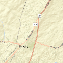 Mount Airy Street Map