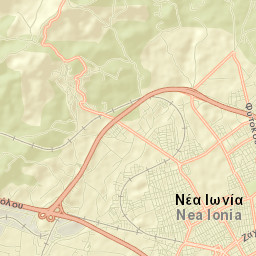 Néa Ionía Street Map