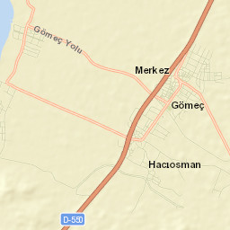 Gömeç Street Map