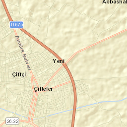 Çifteler Street Map
