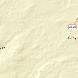 Günyüzü İlçesi Street Map