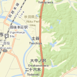 Yurihonjō Street Map