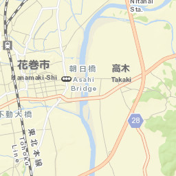 Hanamaki Street Map
