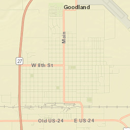 Sherman County Street Map