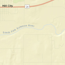 Hill City Street Map