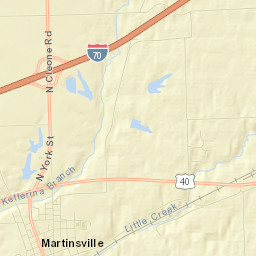 Martinsville Street Map