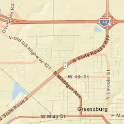 115 West Main Street, Greensburg, IN 47240 Street Map