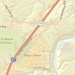 Kings Mills Street Map