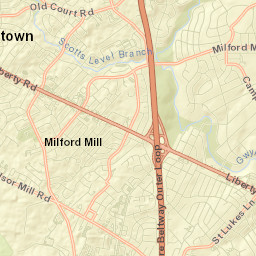 Milford Mill Street Map