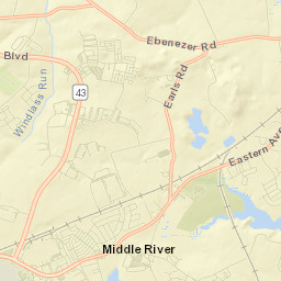 Bowleys Quarters Street Map