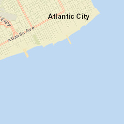 Atlantic City, NJ 08401, USA Street Map