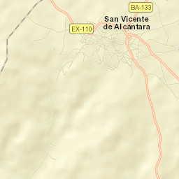 San Vicente de Alcántara Street Map