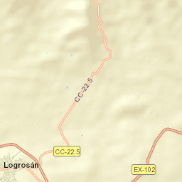 Logrosán Street Map