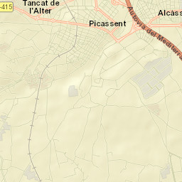 Alcàsser Street Map