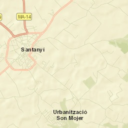 Santanyí Street Map