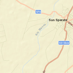 San Sperate Street Map