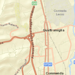 Quattromiglia Street Map