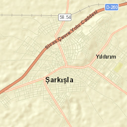 Şarkışla Street Map