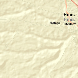 Hınıs Street Map