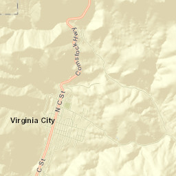 Virginia City Street Map