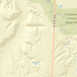 4025-4659 State Highway 83, Franktown, CO Street Map