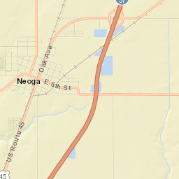 Neoga Street Map
