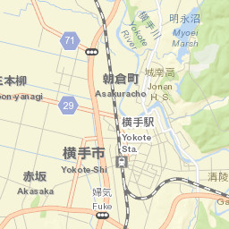 Yokote Street Map