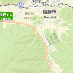 Tōno Street Map