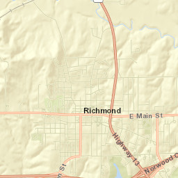 100-198 North Thornton Street, Richmond Street Map