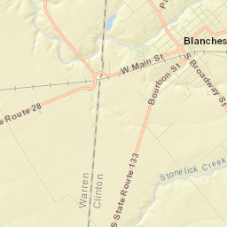 Blanchester Street Map