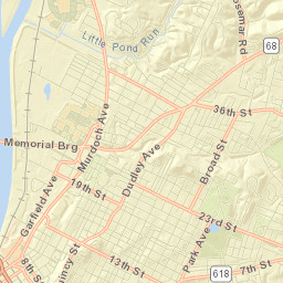 Parkersburg Street Map