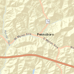 Pennsboro Street Map