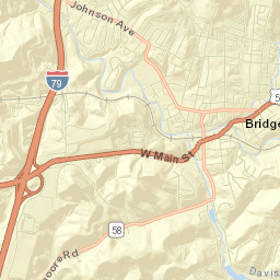 Bridgeport Street Map