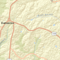Damascus Street Map