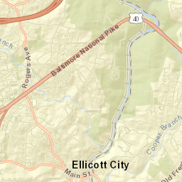 Ellicott City Street Map